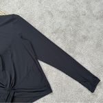 Athleta Women’s Essence Twist Top Shirt Longsleeve Thumbholes in Black Size M Photo 5