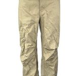 Oak + Fort Double Faced Beige High Rise Wide Leg Drawcord Baggy Trousers Pants 4 Photo 0