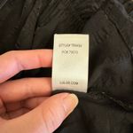 Lulus  Black Peplum Cami Top Women’s Small‎ Textured Sheer Stripe Ruffle Hem Photo 6