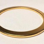 Vintage gold toned quiet luxury bangle bracelet Photo 0