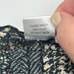 Alberto Makali  Crinkle Lace Embellished Top Blouse Long Sleeve Size Medium Black Photo 4