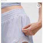 Lululemon Hotty Hot High-Rise Lined short 2.5” in serene blue Photo 3