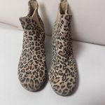 Toms Womens Beige Kelsey Leopard Print Suede Bootie Ankle Boots Wedge He… Photo 2