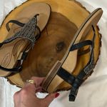 Aetrex  Sheila Black and Tan‎ Leather Beaded Sandals Size EU 38 (7.5 - 8) Photo 6