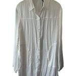 prAna White Fernie Button-Up Lightweight Shirt Women's ONE SIZE NEW Photo 1