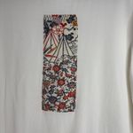 Yasuko Kimono Silk Contrast White Top‎ Blouse XL Extra Large Lagonlook Photo 1