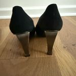 Stuart Weitzman Vintage 90s  Novelty Heel Black Suede 3” 8.5 Photo 5