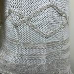 Chico's  Connie Cable Cardigan Wrap Sweater White Ecru Size 1 Medium / US 8 NWT Photo 3