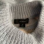 J.Crew Fair Isle Yoke Puff Sleeve Sweater In Dusty Sky Peach Size Small Photo 3