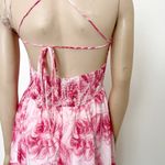 Hello Molly [] Pink Floral Don't Hold Back Midi Ruffle Hem Dress NWT Size Large L Photo 8