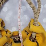 Michael Kors Canvas Bag with Rope Handles Yellow Photo 7