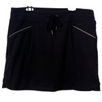 Athleta  Metro Skort Black Zip Pockets 212468 Athletic Skirt Sz M Stretch Comfort Photo 0