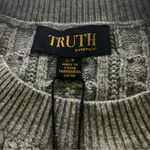 Truth By Republic Cable Knit Sweater Small NWT Gray Photo 3