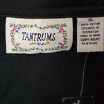 Vintage Tantrums 90s Embroidered Fish Long Sleeve Top Black XL Artsy Unique Photo 5