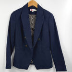 Boden Navy Blue Double Breasted Blazer with Anchor Button Detail Size 6 Photo 0