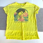 Vintage Jimi Hendrix Neon Yellow Baby Tee Shirt Size S Photo 0