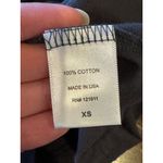 LNA Shirt Women XS Gray Cotton Cut Out Neckline Lightweight Tee Punk Athleisure Photo 5