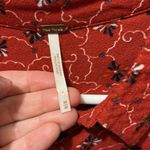 Free People  Debby Floral Romper‎ Women medium Red Viscose Summer Bohemian Photo 5