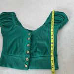 Free People We The Free Button Down Crop Top Size Small Photo 7