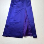 Alex Evenings Prom Dress Cocktail Y2k Maxi Slip Dress Purple Satin size 8 Formal Photo 5
