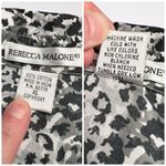 Rebecca Malone  Animal Print Button Down XL 100% Cotton Photo 2
