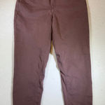 Democracy  Stretch Twill Pants Women Size 10 Mauve Ankle Crop Photo 0