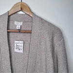 Caslon  NWT Oatmeal Beige Heather Open Front Cardigan Sweater Size XS Photo 9