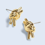 Madewell • NWT Knotted Medium Stud Earrings Photo 0