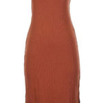 Old Navy Strapless Ribbed Maxi Dress Size Small Burnt Orange Photo 0