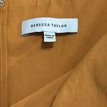 Rebecca Taylor TWIST STRAP SLUB SATEEN DRESS IN TIGER LILY SIZE MEDIUM Photo 1