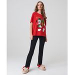 Disney  Mickey Mouse Christmas Women's T-shirt Tee Red Xmas Gifts Medium NWT Photo 1