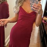 Azazie Burgundy Bridesmaid Dress Photo 3