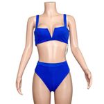 l*space L* Lee Lee Top & Frenchi Bottom, Pointelle Ribbed Royal Blue, Large Photo 3