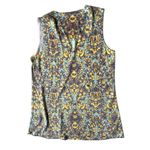 Vintage Nally Millie Sleeveless Top Sz S? Abstract Geometric Scoop Nec… Photo 8