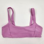 l*space L* Jess Bikini Top in Rosebud Pink Ribbed Size Small NWT Photo 2