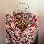 Kut From The Kloth  pink floral button down long sleeve top size small Photo 7