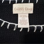 Through The Country Door Snowmen Sweater Snowflakes Red bird Women Size M Black Size M Photo 7