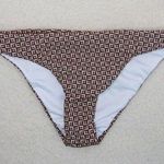 NEW Rhythm. Free People Geo high cut Cheeky bikini bottom coco , size M Brown Size M Photo 0