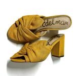 Sam Edelman  Oda Mustard Yellow Knot Heels Shoe Size 7 Photo 5