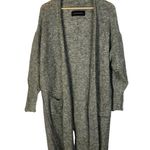 By Malene Birger Bellisa Gray Knitted Wool Blend Duster Cardigan Sweater XXS Photo 1