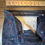 Talbots red white and blue star Patterned Denim Shorts Photo 2