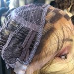 Blonde curly long wig Lacefront Swisslace Freepart Photo 7