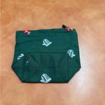 Green Zipper Pouch with Red Gift Box Design Photo 1