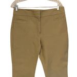 Ann Taylor Womens Pants Size 8 Beige Mid Rise Pockets Hook and Eye Flat Front Professional Photo 3