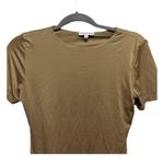 Gianni Bini Carmel Brown Crew Short Sleeve Bodysuit Thong Back Shape wear size s Photo 3