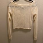 Urban Outfitters Out From Under Ivory Cropped V-Neck Knit Cardigan Size M Photo 6