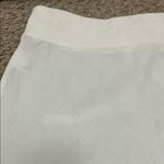 Eileen Fisher White Knit Mini Knee Length 100% Organic Linen Skirt - Size PS Photo 7