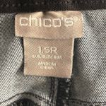 Chico's  Velvet Floral Jeans Blue‎ 10R Or 1.5 Photo 6