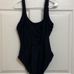 Malibu Cool Black Scoop Back 1 Piece Swimsuit Size L Photo 6