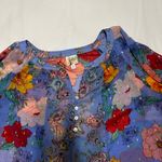 Anthropologie Fig & Flower Womens Floral Puff Sleeve Top 3X Peasant Boho Cottagecore Flowy Photo 4